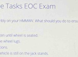 Operator maintenance tasks eoc exam