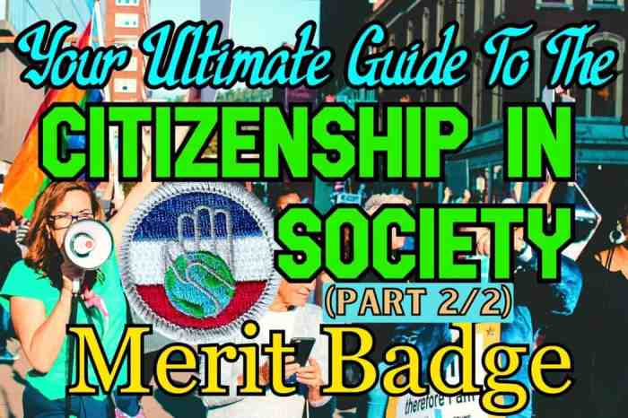 Citizenship merit badge presentation instructor