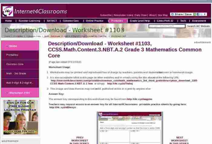 Mathematical literacy and vocabulary worksheet answers