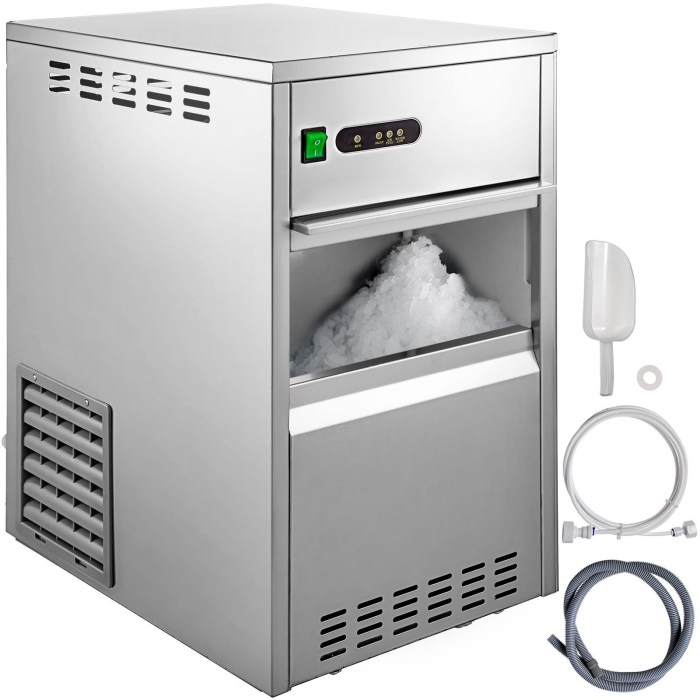 Most flake ice machines utilize this type of evaporator